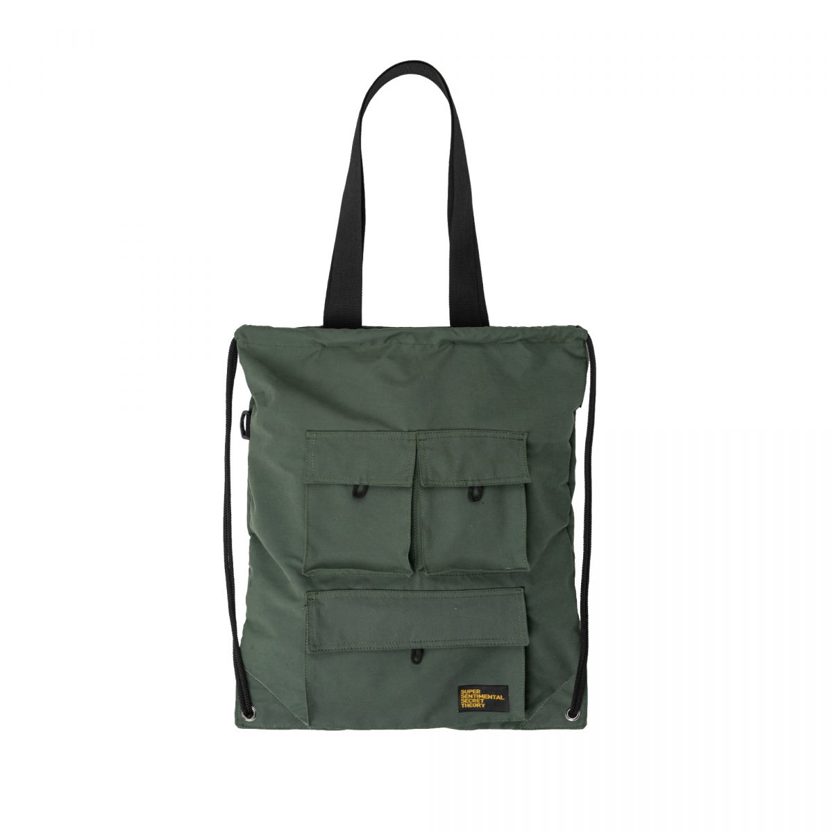 Tote Drawstring Olive – Super Sentimental Secret Theory