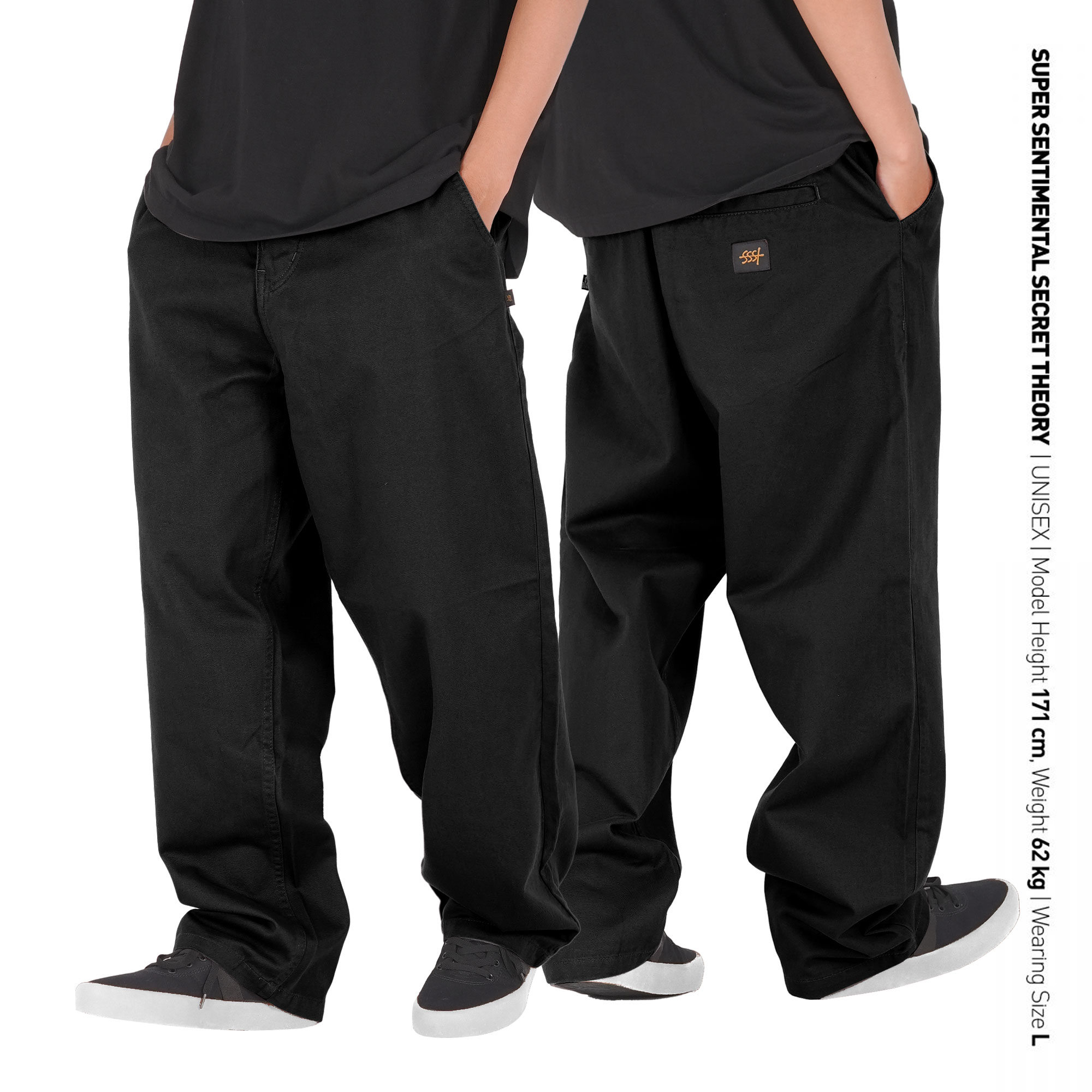 Crew Pants Black – Super Sentimental Secret Theory