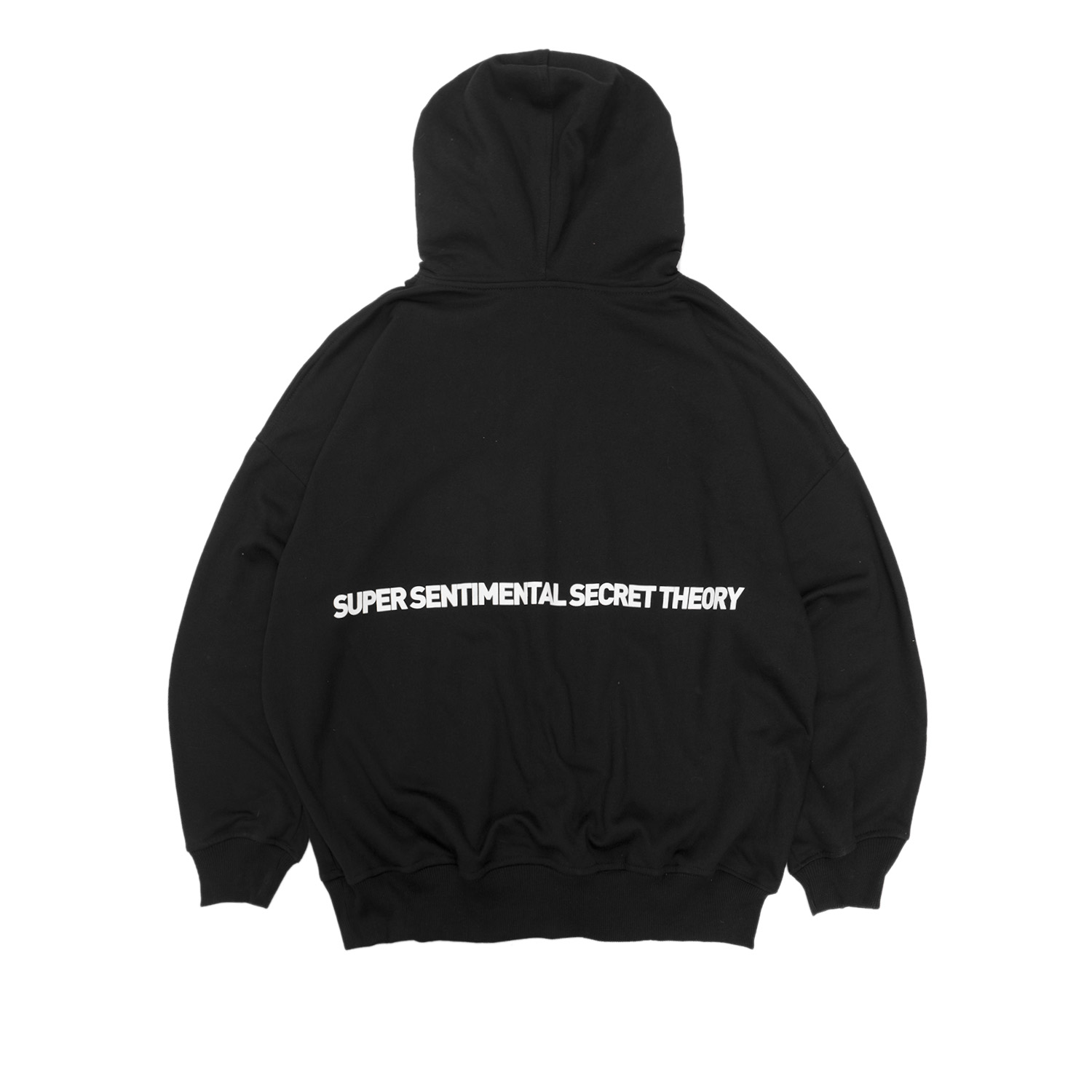 Track Top Oversize Taped Black – Super Sentimental Secret Theory