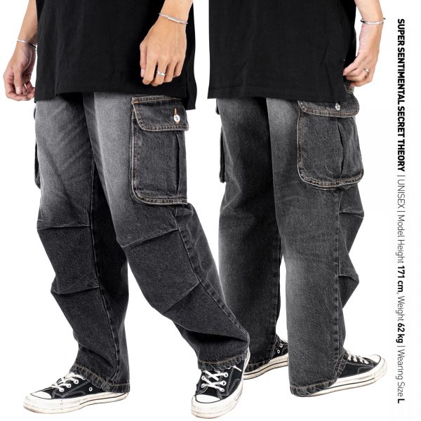 Craftman Pants Denim Washed Black