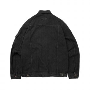 Denim Jacket Trucker Washed Black