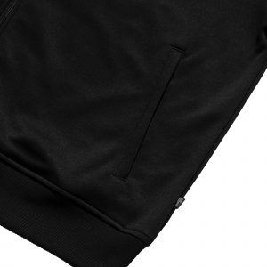 Track Top Oversize Taped Black