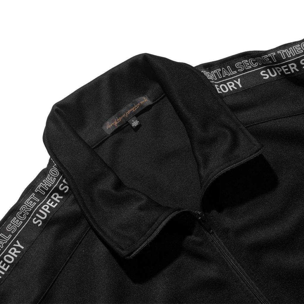 Track Top Oversize Taped Black Super Sentimental Secret Theory