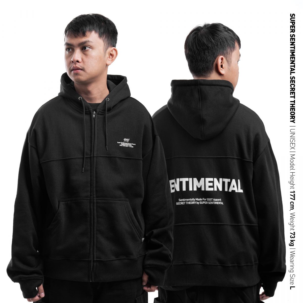 Garner Zipper Hoodie – Super Sentimental Secret Theory