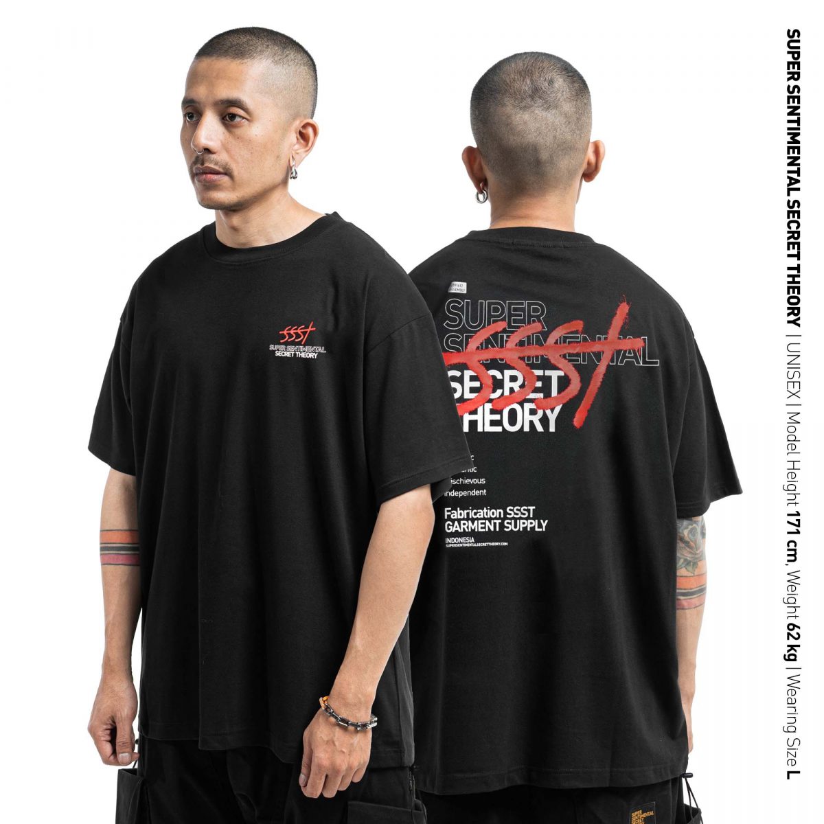 Vandals Black Heavyweight Tshirt – Super Sentimental Secret Theory