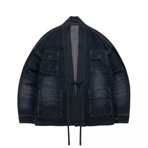 Furi Kimono Denim Washed Indigo
