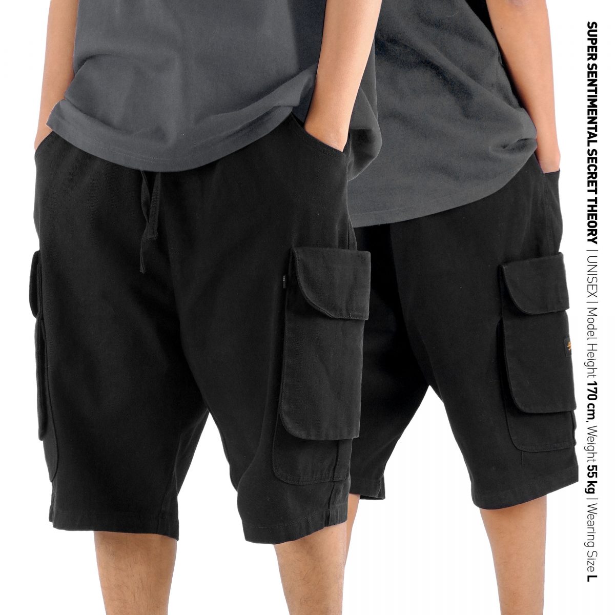 パンツ Black peace now gimmick sarrouel pants Sarrouel Pants Black – Super Sentimental Secret Theory