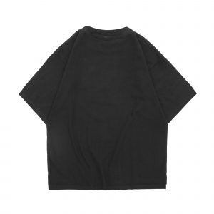 Basic Logo Boxy Black Heavyweight Tshirt