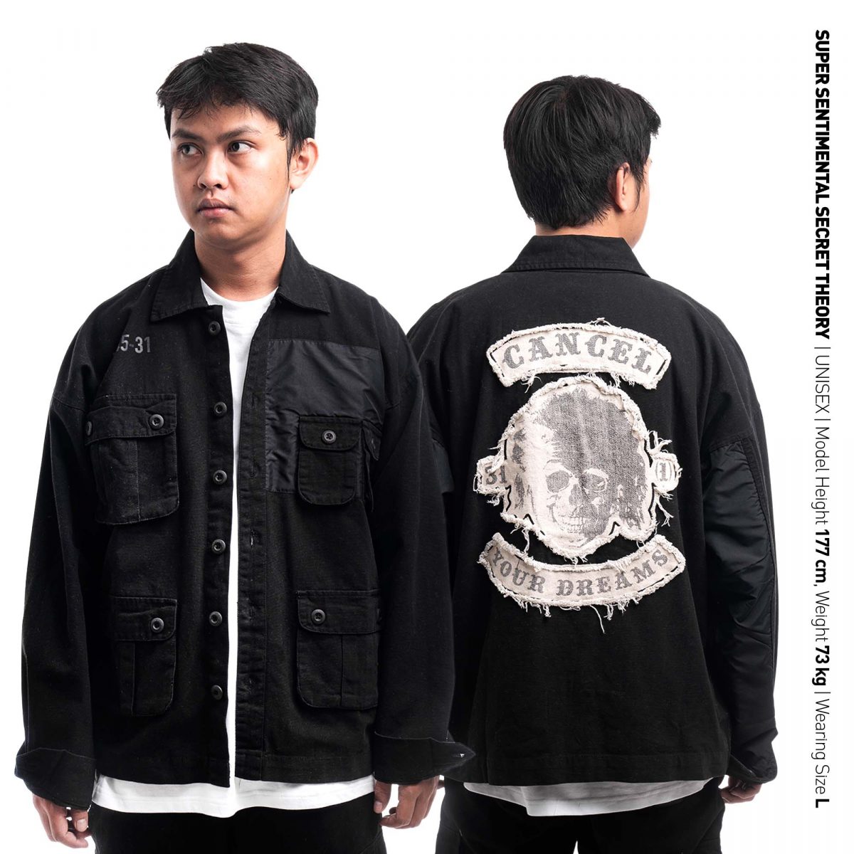 SSST x Isser James Amendment Oversized Shirt Black