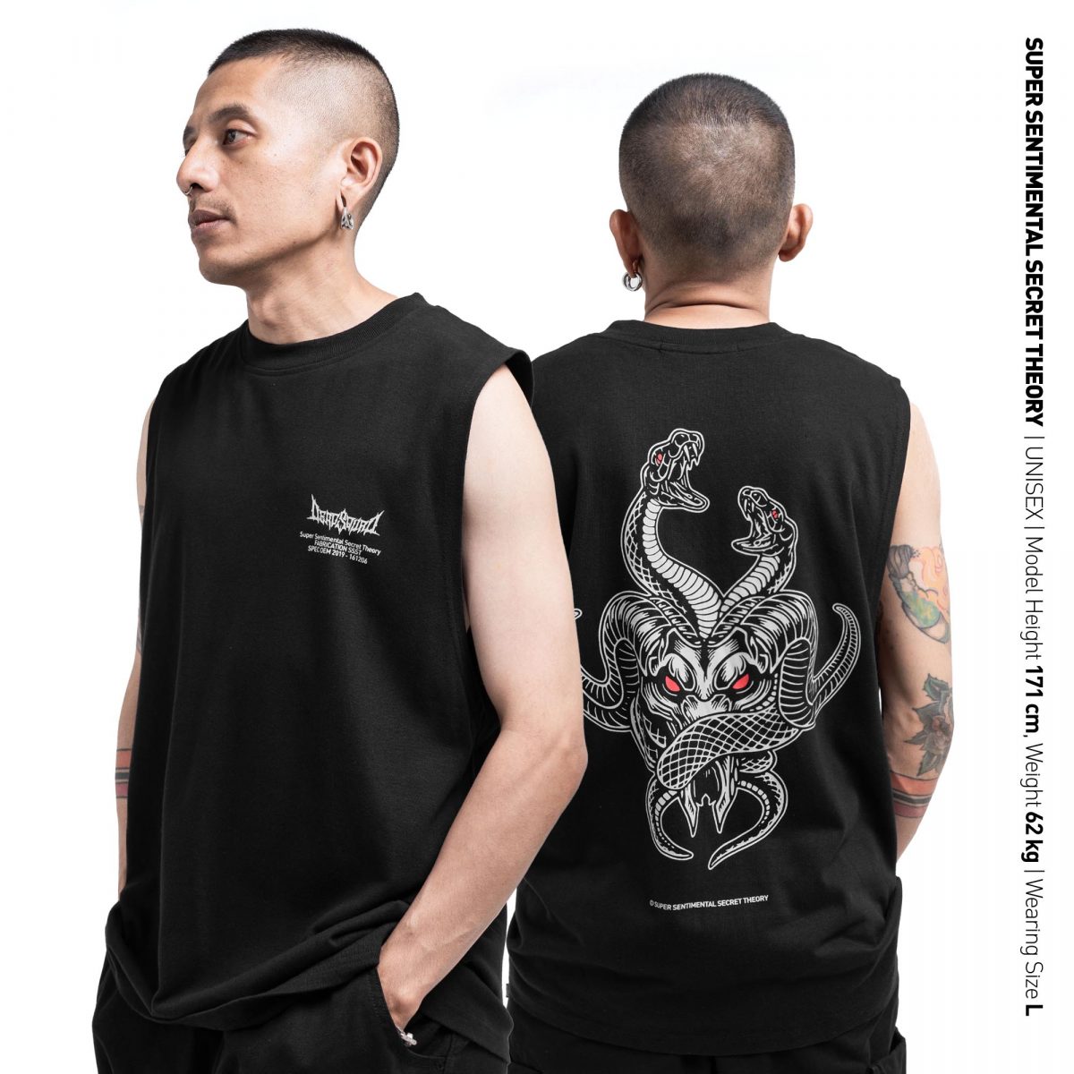 SSST x Deadsquad Snakegoat Tanktop Black