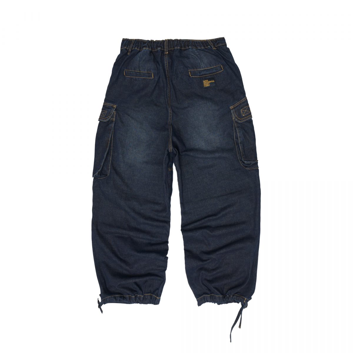 【BAON】TF hidden banding washed brushed denim pants Acid Wash Frayed Seam Detail Straight Jeans | boohoo