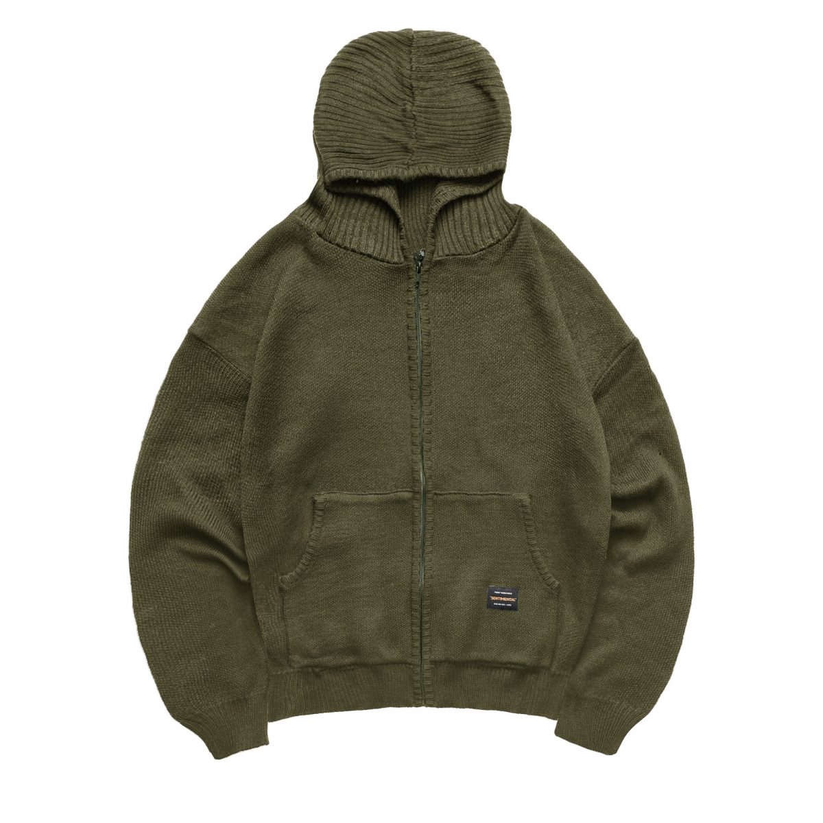 [送料込] Wool gradient hood knit ZIP-UP (3color) No.0290 mesh hood knit zip-up (4color) - HOLY IN CODE | 60