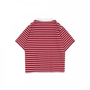 Basic Striped Strict Maroon