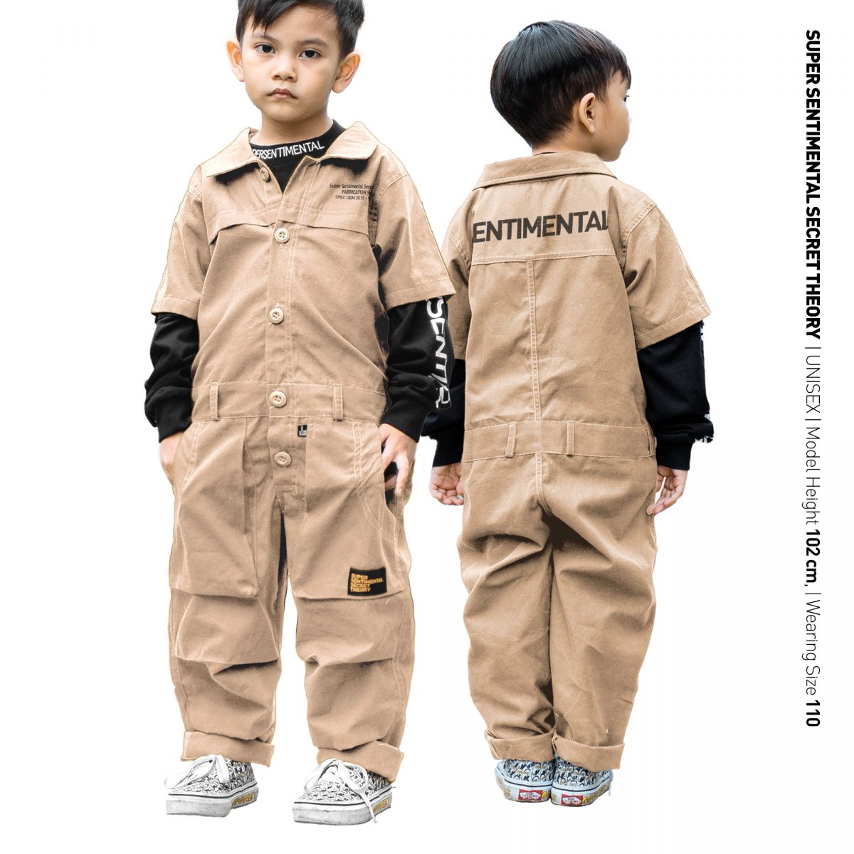 Coveral Shortsleeve Camel