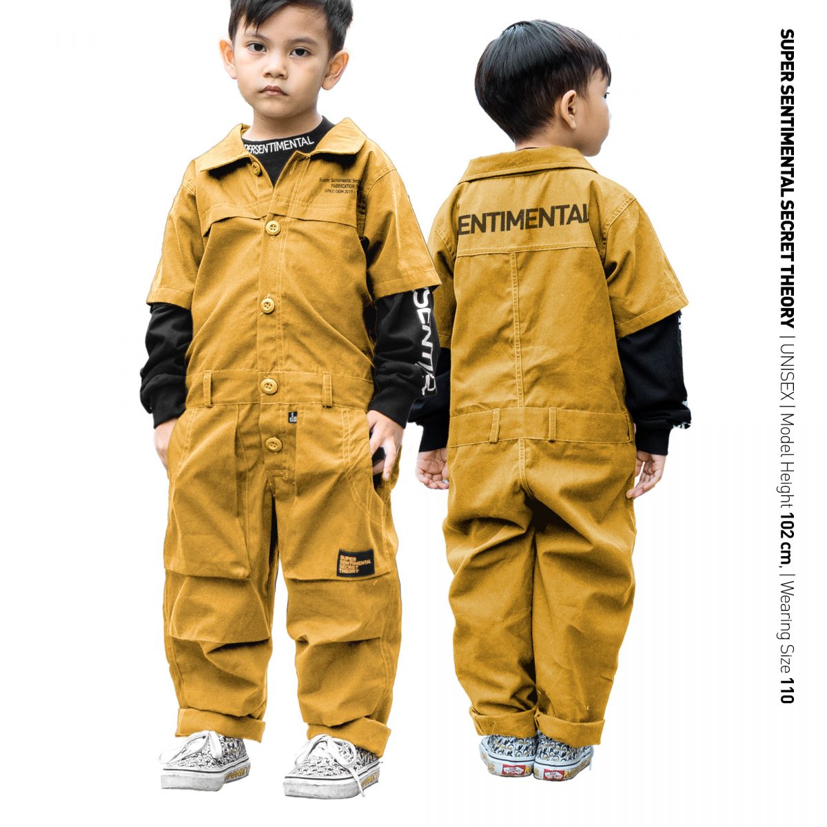 Coverall Shortsleeve Mustard
