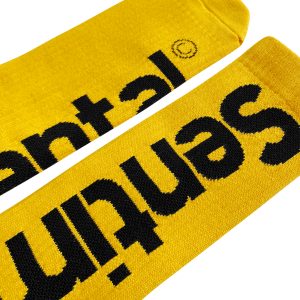 Statement Socks Mid Calf Yellow (Two Pair)