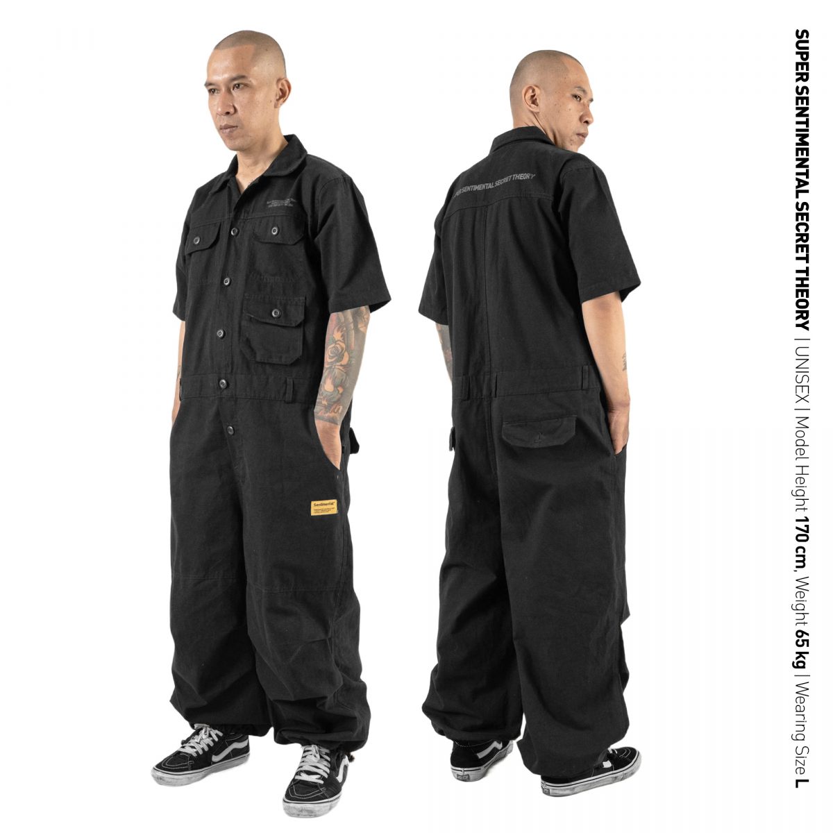 Coverall 3.0 Shortsleeve Black – Super Sentimental Secret Theory