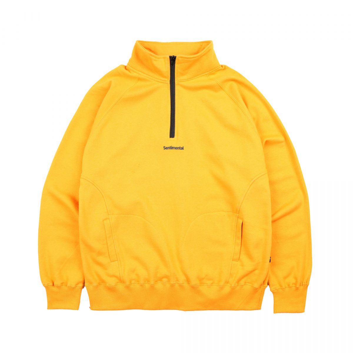 Motion Half Zip Sweatshirt Mustard – Super Sentimental Secret Theory