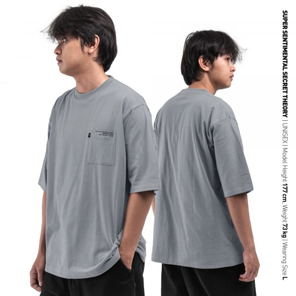 Defect Sale Basic Pocket Heavyweight Stone Grey