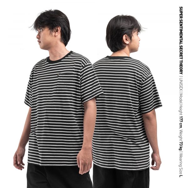 Defect Sale Basic Pocket Striped Strict Black