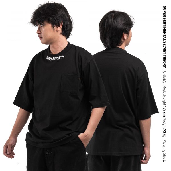 Defect Sale Tagged Black Heavyweight Tshirt