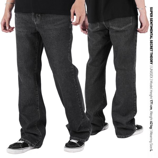 Mason Flare Denim Bootcut Washed Black