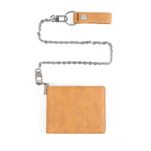 Shackle Bifold Chain Wallet Tan