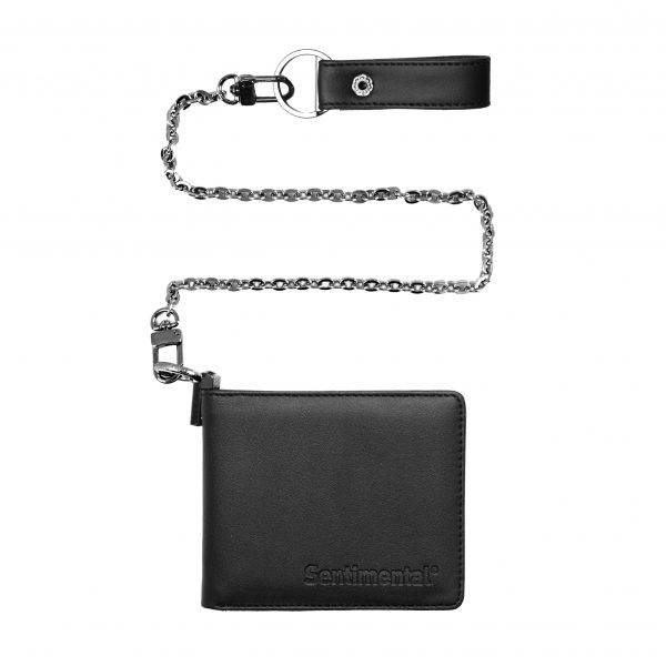 Shackle Bifold Chain Wallet Black