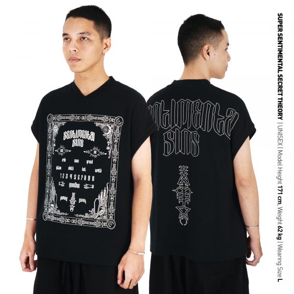 SSST By Bravyson Vconk SINS  Overalap Collar Polo Boxy Tanktop