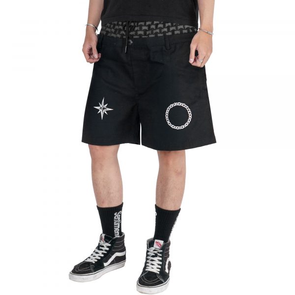 SSST By Bravyson Vconk Inferis Layered Boardshort Black