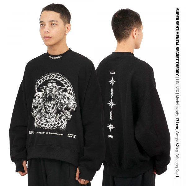 SSST By Bravyson Vconk Hound Crewneck Black
