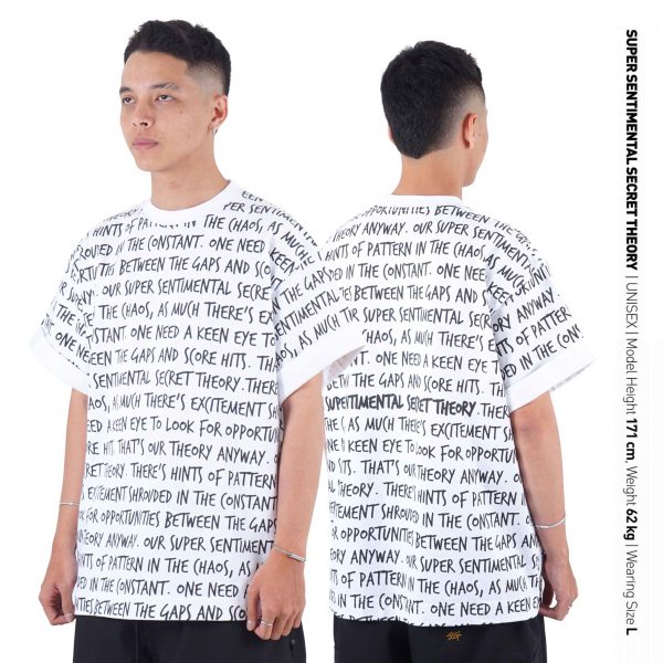 Missive Roll Up Heavyweight Fullprint White