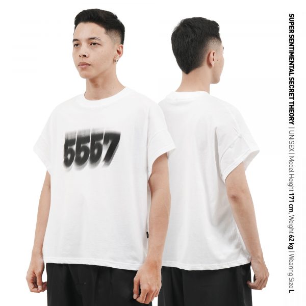 5557 Boxy Tanktop Cotton Combed 40s White