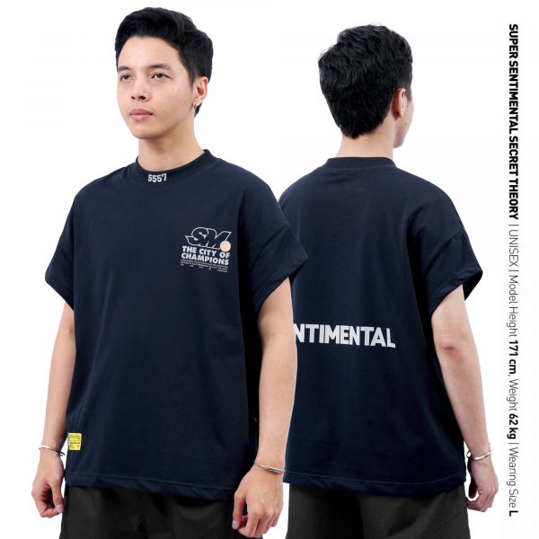SSST x Satria Muda Bandung Boxy Tanktop Tshirt Navy