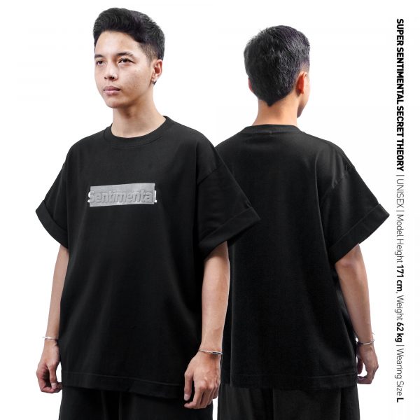 Taped Tshirt Rolltop Heavyweight Black