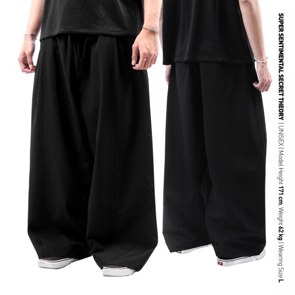 Hollow Barrel Pants Black