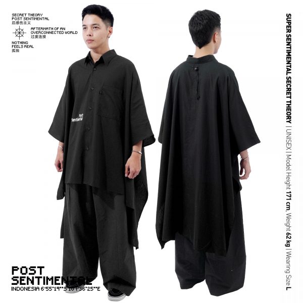 SSST Post Sentimental Cascade Wide Shirt Black