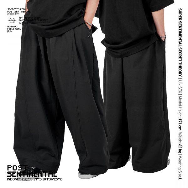 SSST Post Sentimental Hollow Barrel Pants Black